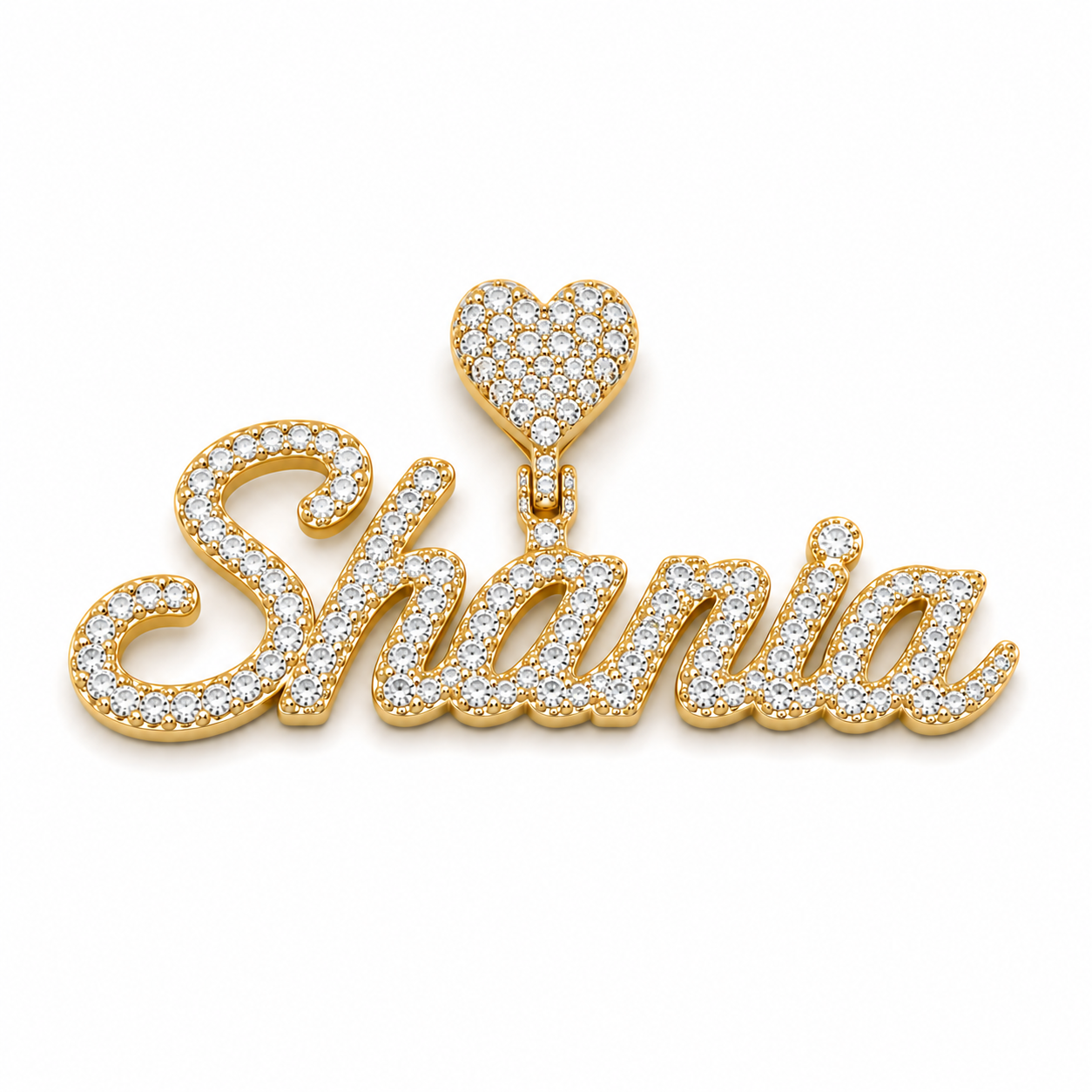 Personalized CZ Name Pendant | Custom 5–6 Letter Name
