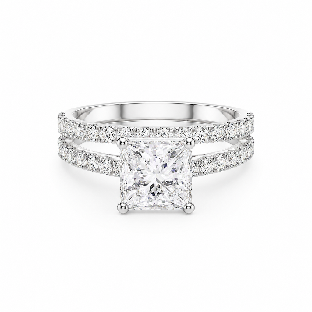 Princess Lab Grown Diamond Bridal Set