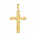 Greek Key Cross Pendant