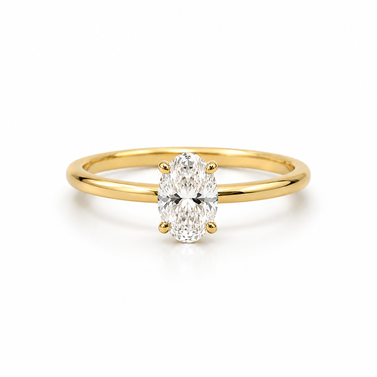 Lab Grown Diamond Engagement Ring | Oval 1 ct