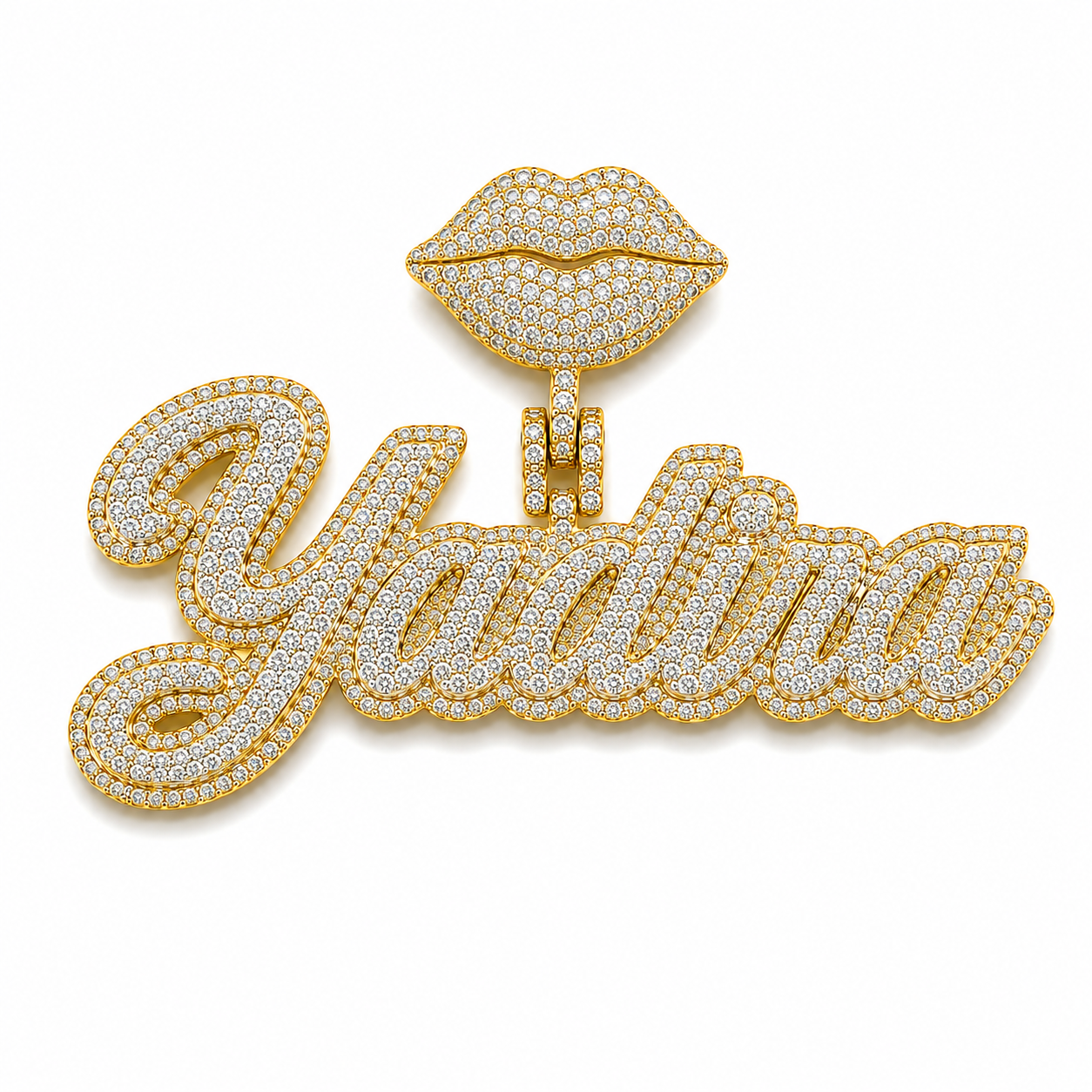 Personalized CZ Name Pendant | 5-7 letter name