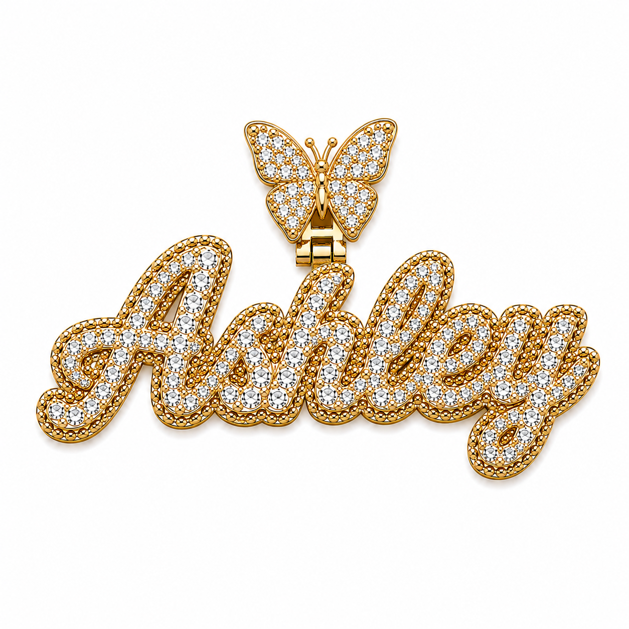 Personalized CZ Name Pendant | Custom 5–6 Letter Name