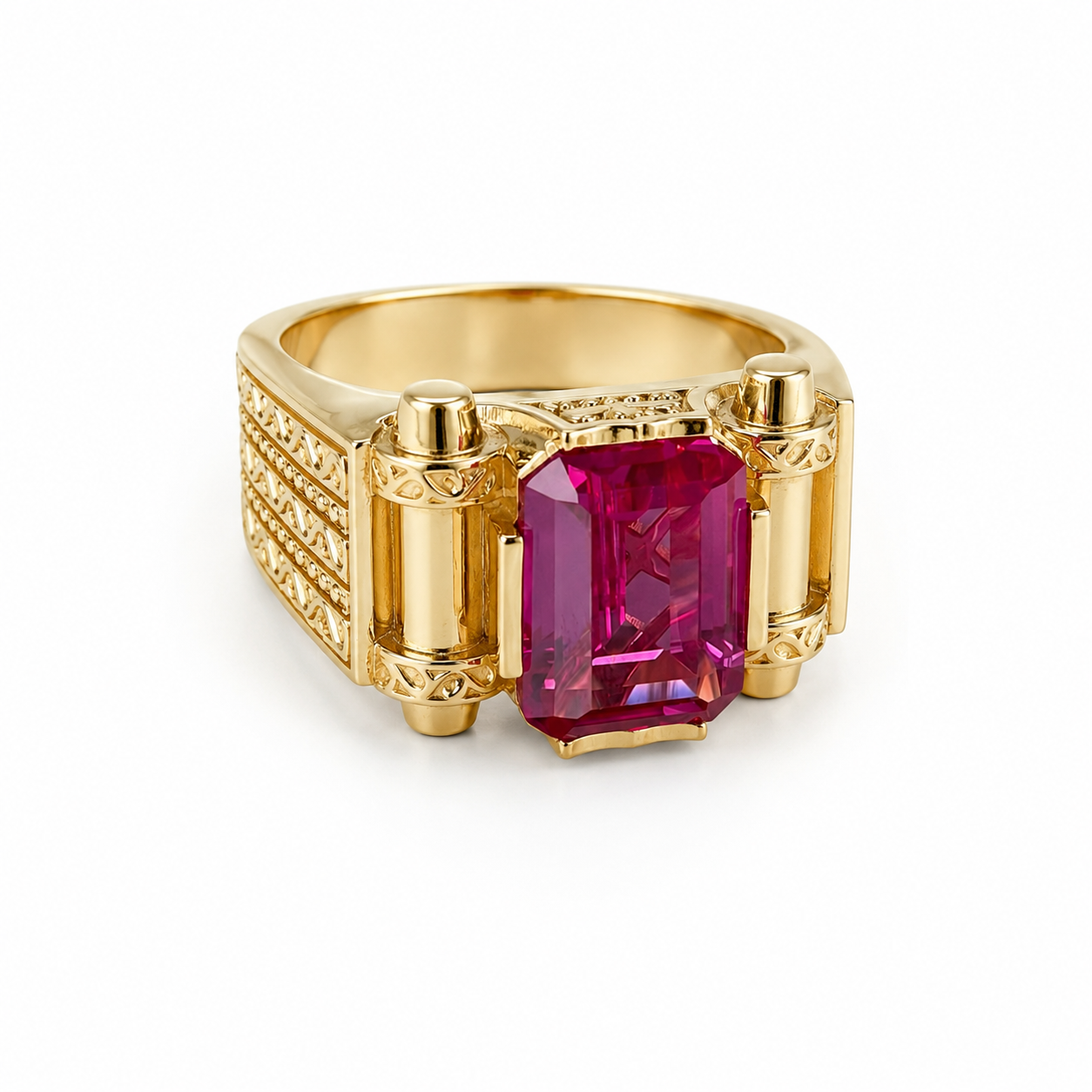 Solid Men’s Ring - Yellow Gold – Heavy Statement Ring | Approx. 25g Gold