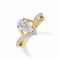 Pear Lab Grown Diamond Ring 1 ct