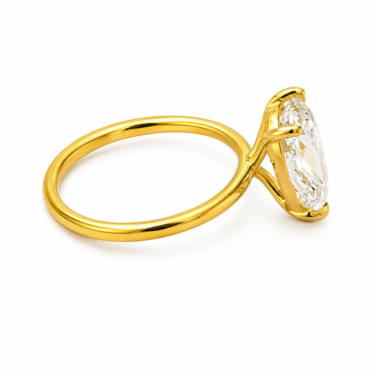 Lab Grown Diamond Engagement Ring | Pear 3.93 ct