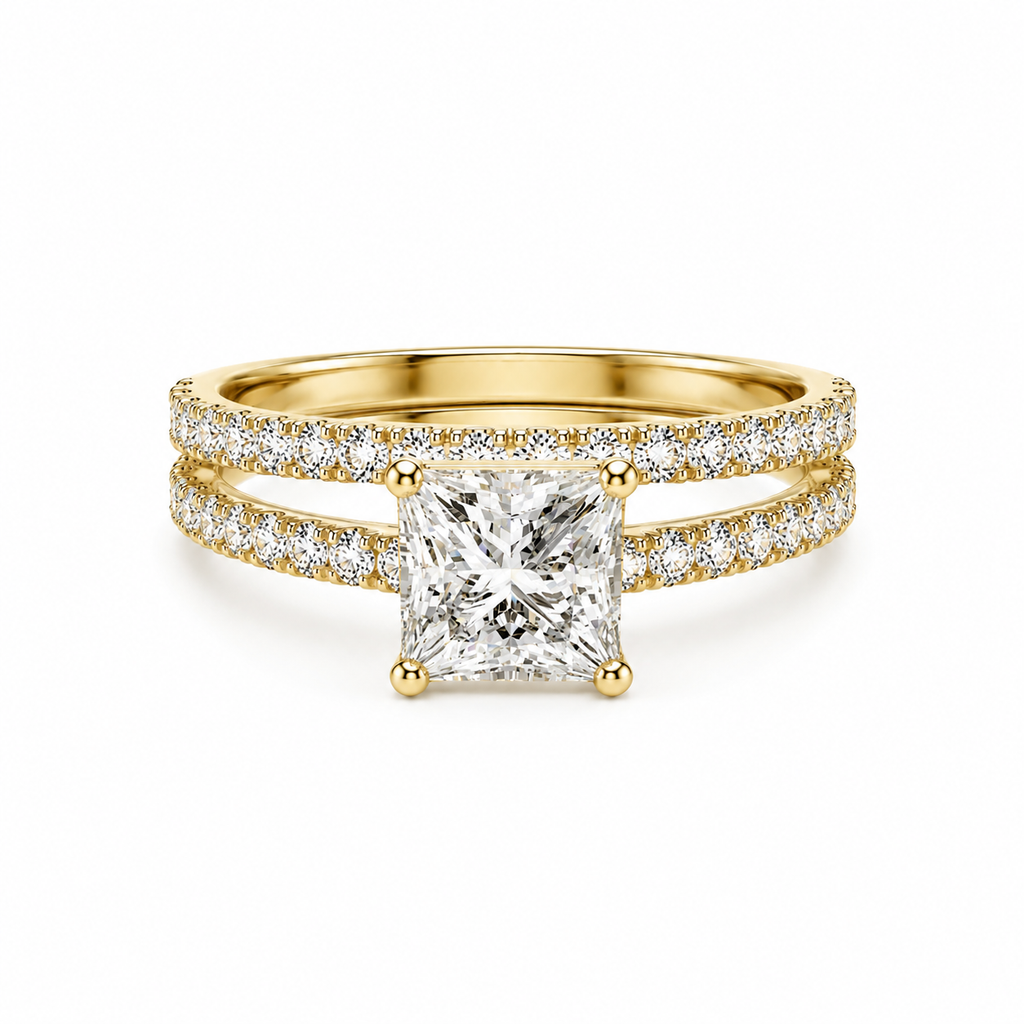 Princess Lab Grown Diamond Bridal Set