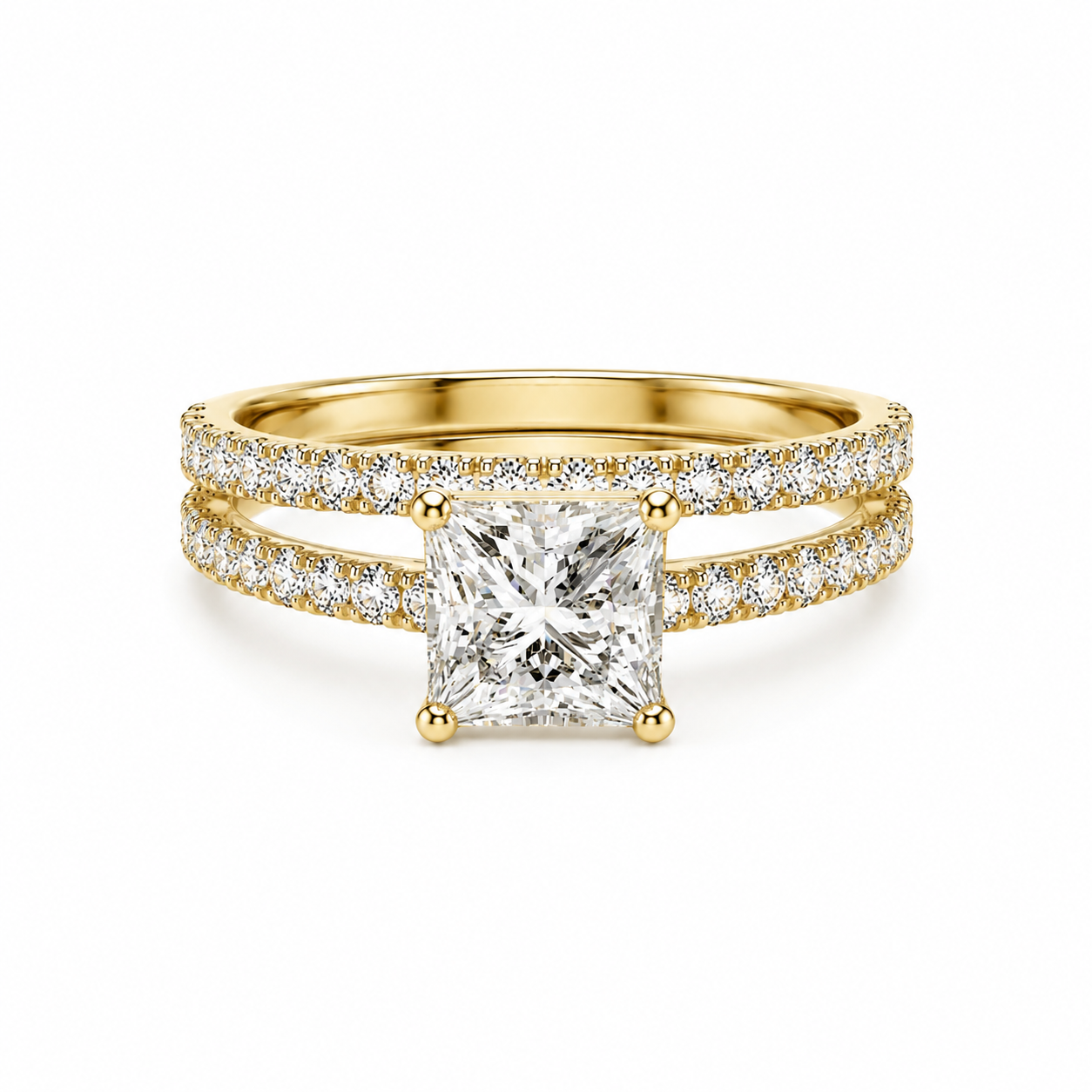 Princess Lab Grown Diamond Bridal Set