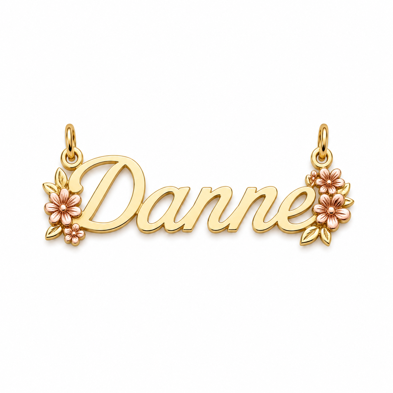 Personalized Floral Name Pendant | 5-7 Letter Name