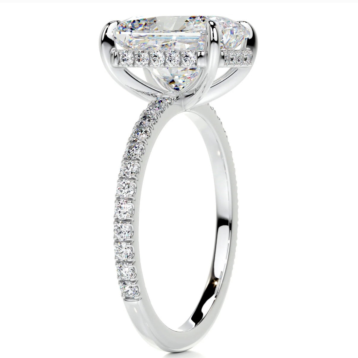 Lab Ground Diamond Ring