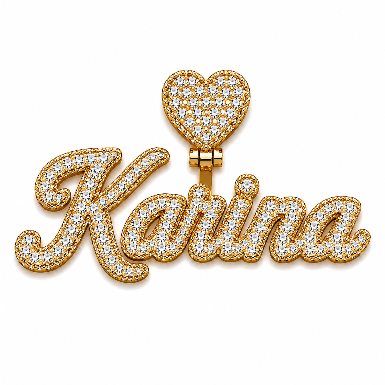 Personalized CZ Name Pendant | Custom 5–6 Letter Name