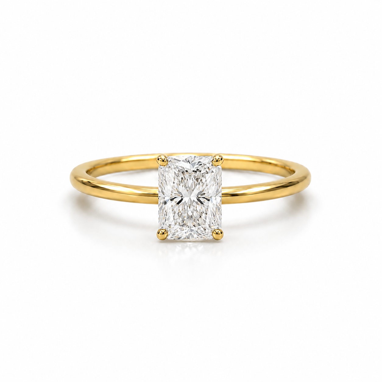 Lab Grown Diamond Engagement Ring | Radiant 1.5 carats