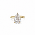 Pear Lab Grown Diamond Engagement Ring 3.93 ct