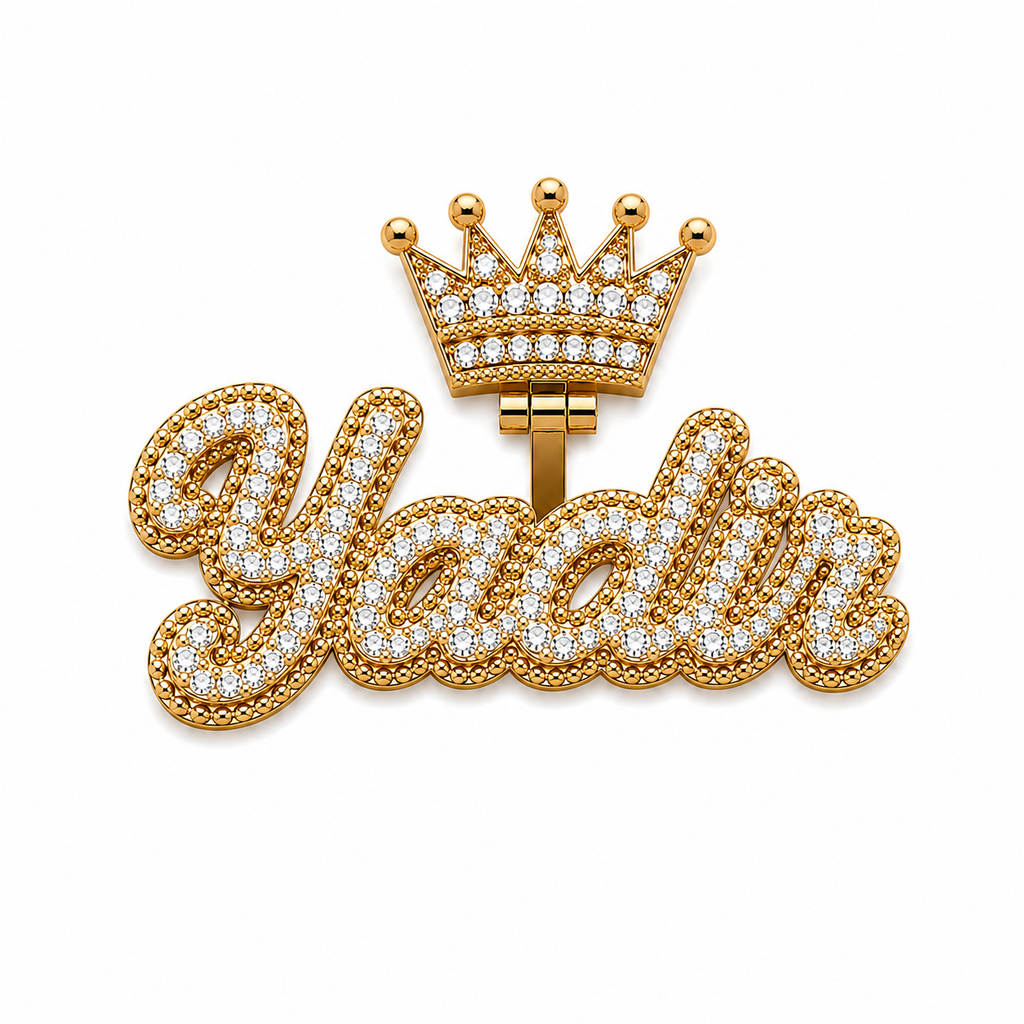 Personalized CZ Name Pendant | Custom 5–6 Letter Name