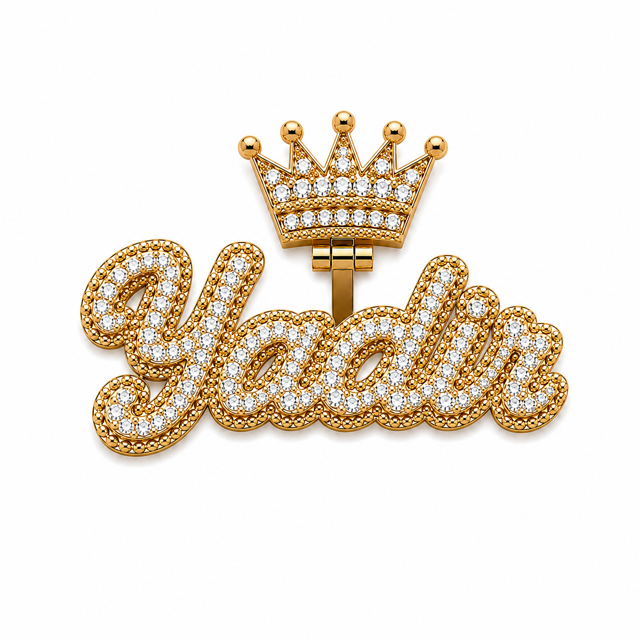 Personalized CZ Name Pendant | Custom 5–6 Letter Name