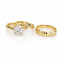 3-Piece Lab-Grown Diamond Wedding Ring Set
