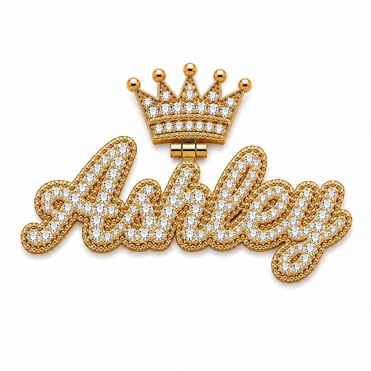 Personalized CZ Name Pendant | Custom 5–6 Letter Name
