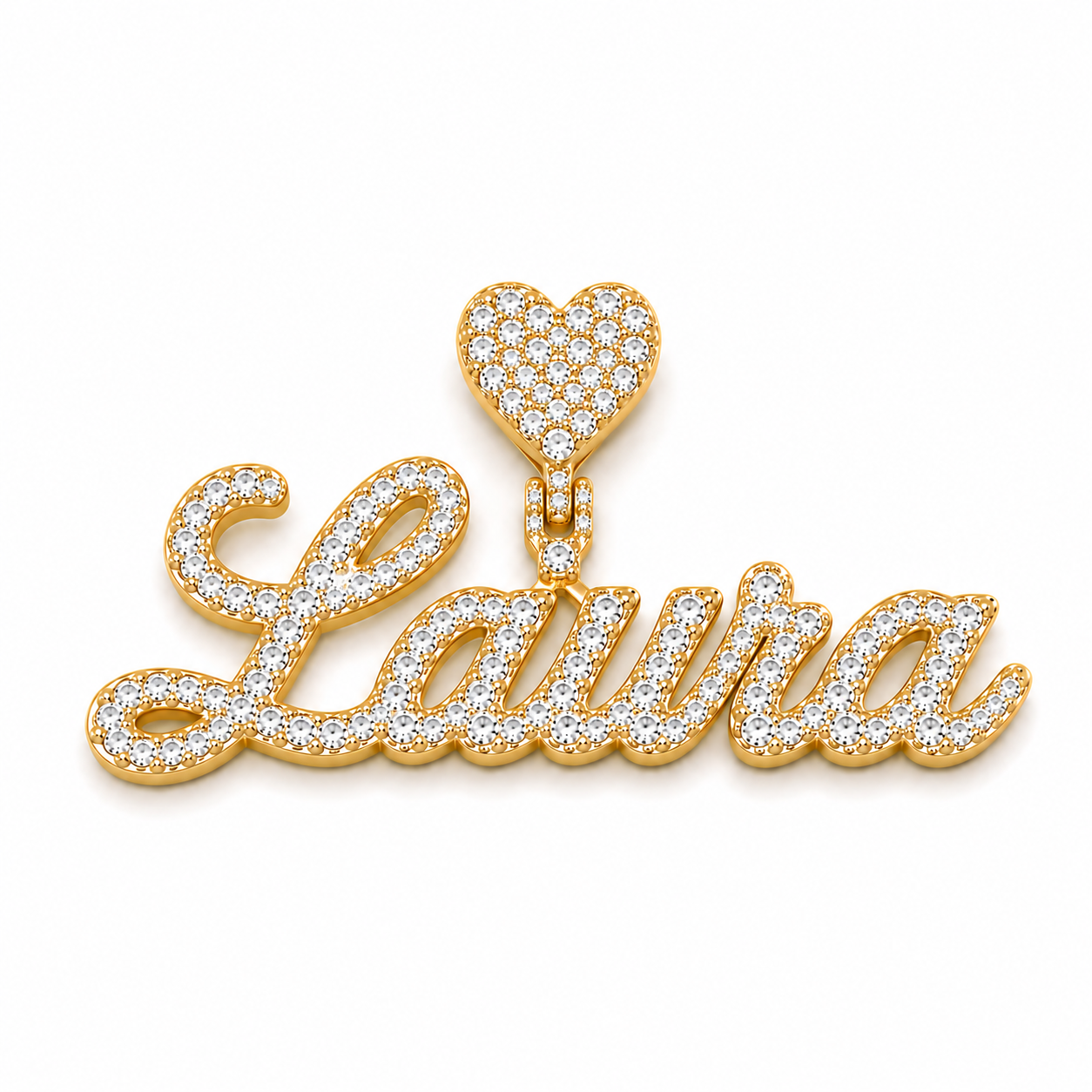 Personalized CZ Name Pendant | Custom 5–6 Letter Name