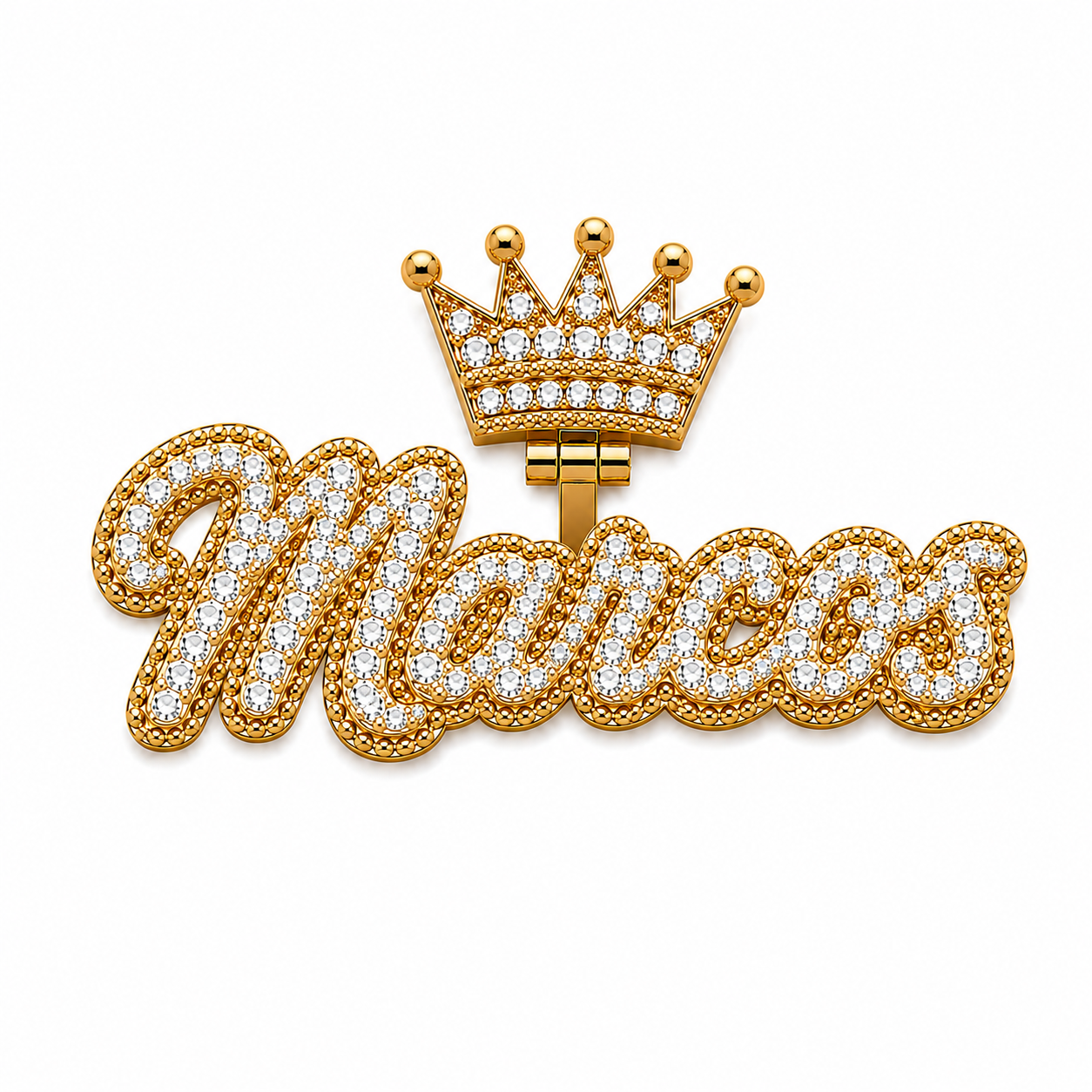 Personalized CZ Name Pendant | Custom 5–6 Letter Name