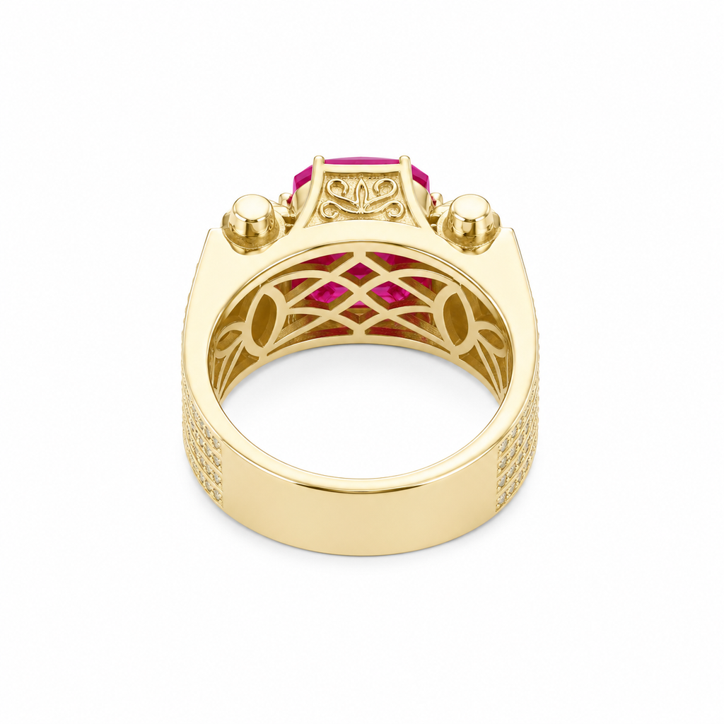 Solid Men’s Ring - Yellow Gold – Heavy Statement Ring | Approx. 25g Gold