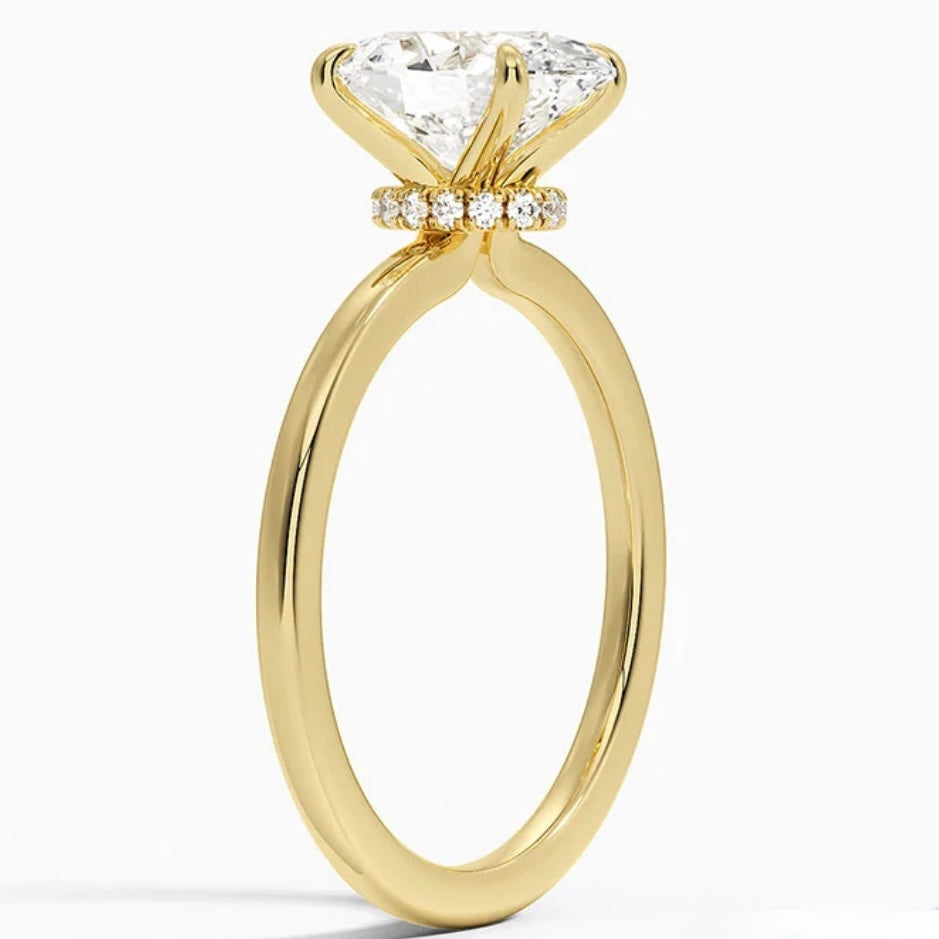 Lab Ground Diamond Ring