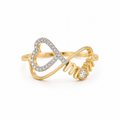 Mom Infinity Heart Ring