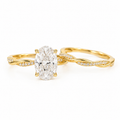 Oval Lab Grown Diamond Bridal Set