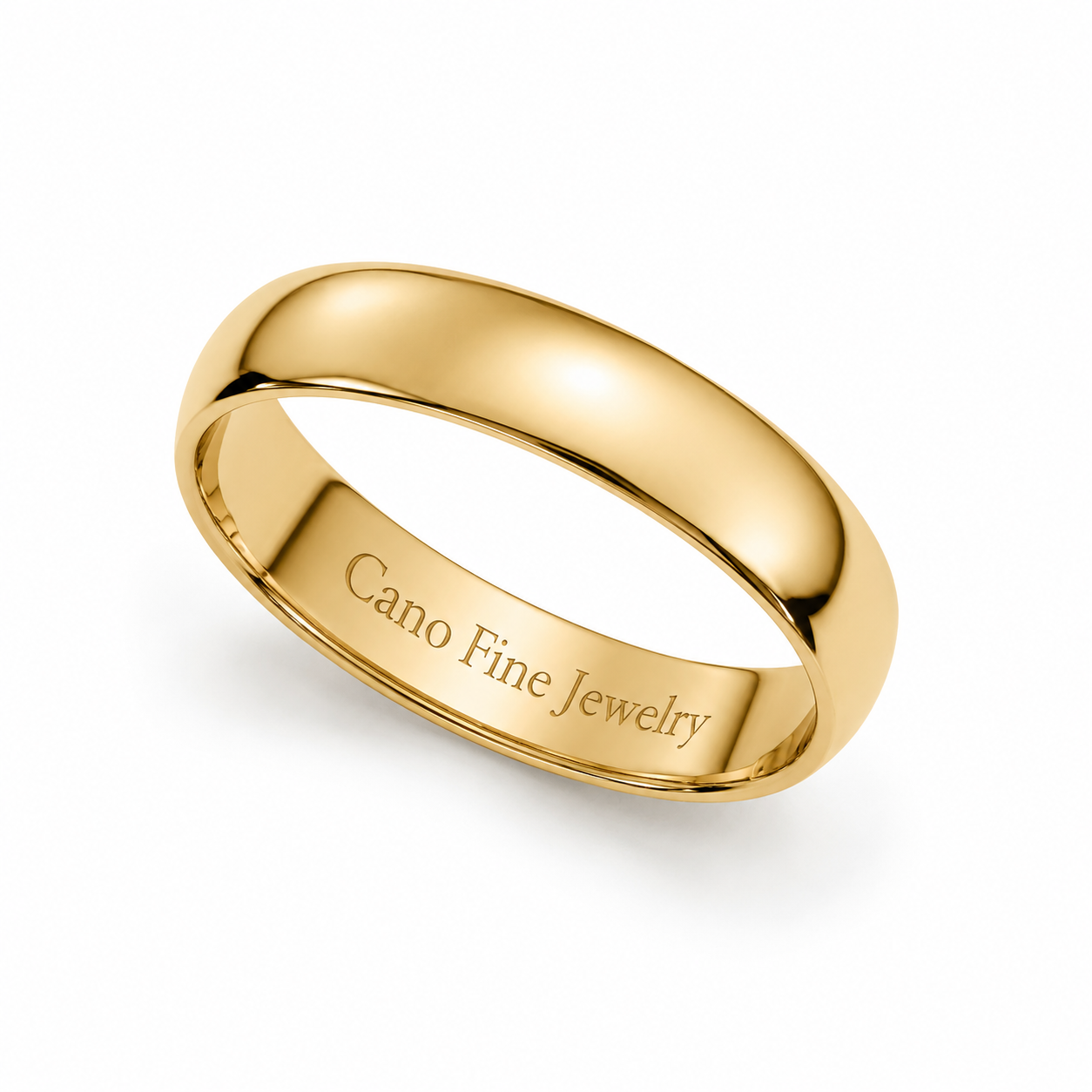 Classic Solid Gold Wedding Band