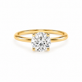 Round Lab Grown Diamond Ring 1ct