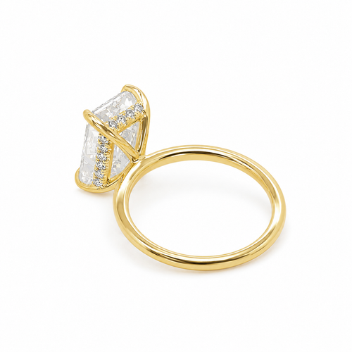 Emerald Lab Grown Diamond Ring 4ct