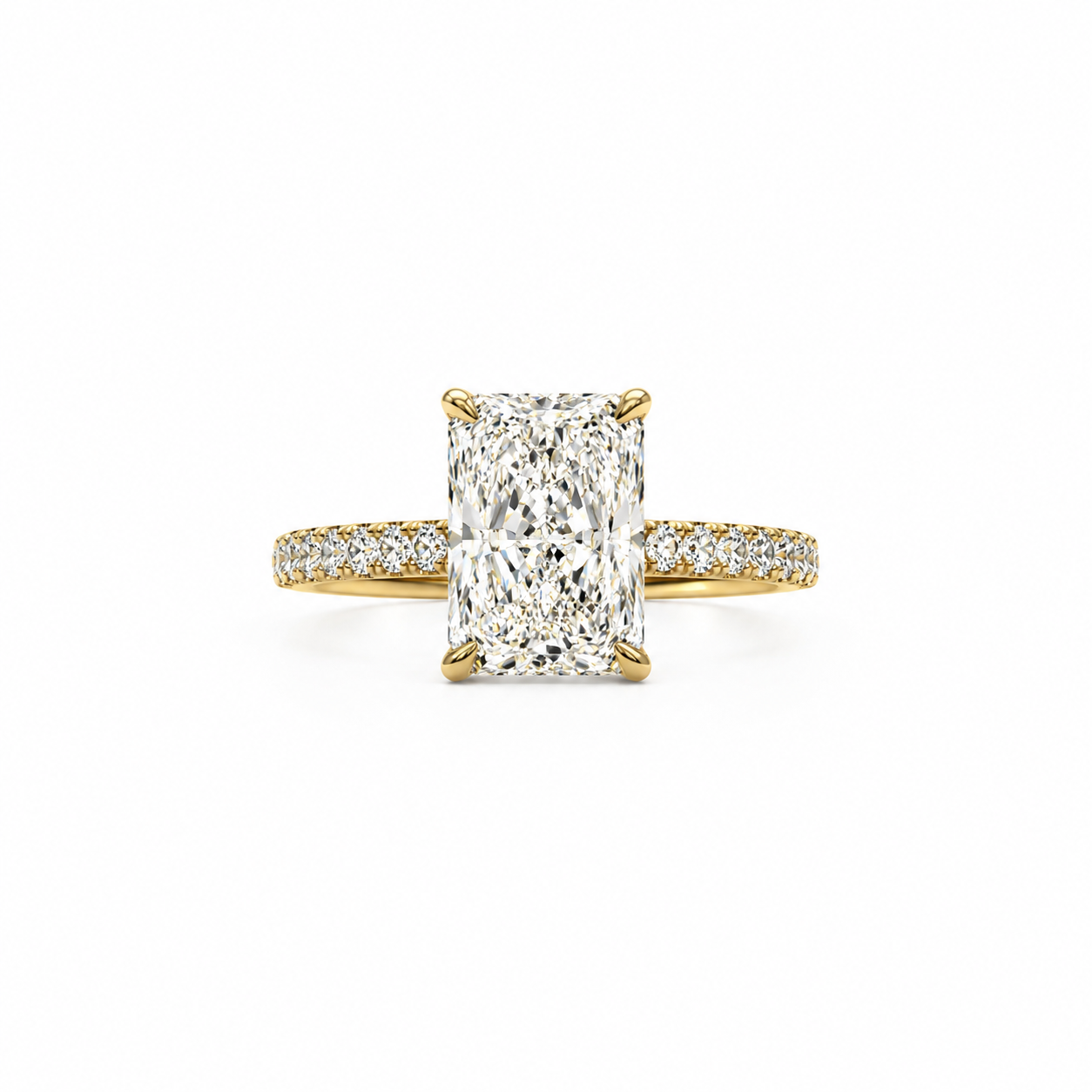 Radiant Lab Grown Diamond Ring 3ct