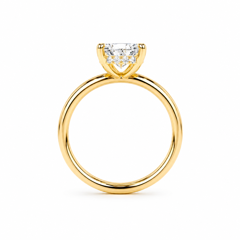 Pear Lab Grown Diamond Ring 2.1 ct