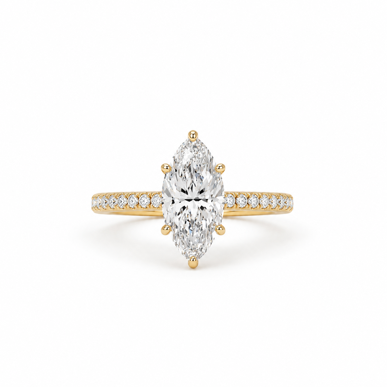 Marquise Lab Grown Diamond Ring 2 ct