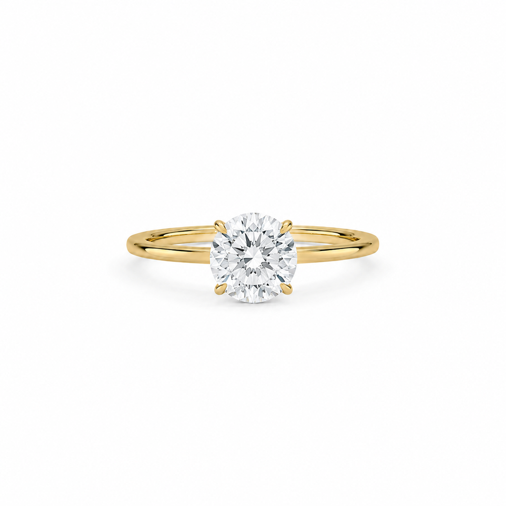 Round Lab Grown Diamond Ring 1 ct