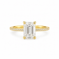 Emerald Lab Grown Diamond Ring 2 ct