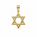 Solid Gold Star of David Pendant