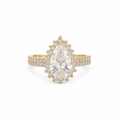 Pear Lab Grown Diamond Engagement Ring 2.51ct