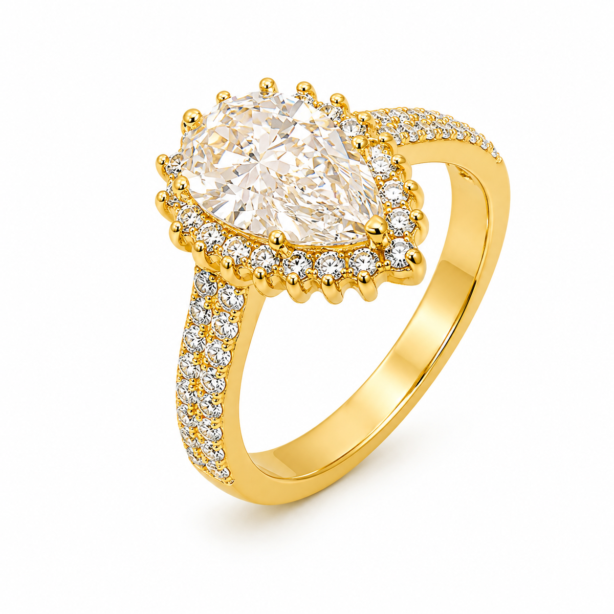 Lab Grown Diamond Engagement Ring | Pear 2.51ct