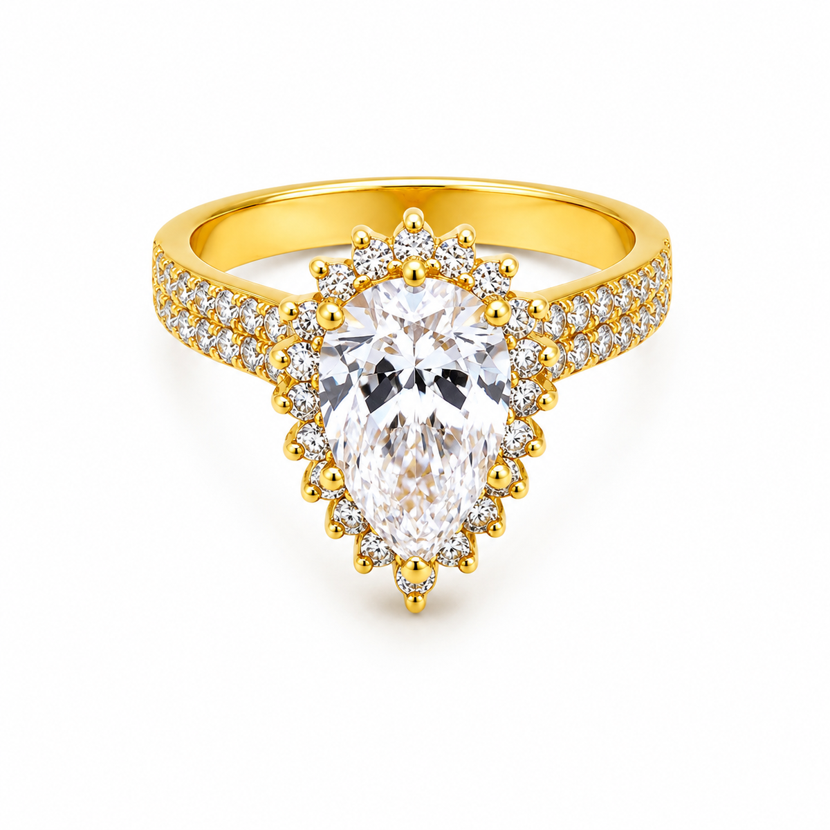 Lab Grown Diamond Engagement Ring | Pear 2.51ct