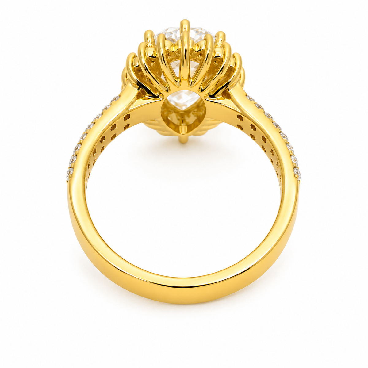 Lab Grown Diamond Engagement Ring | Pear 2.51ct