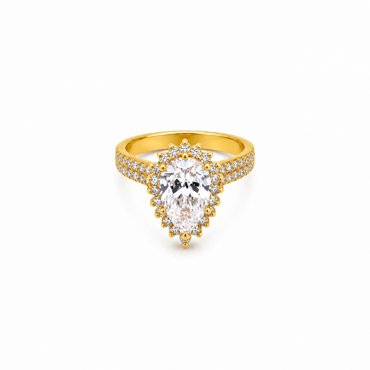 Lab Grown Diamond Engagement Ring | Pear 2.51ct