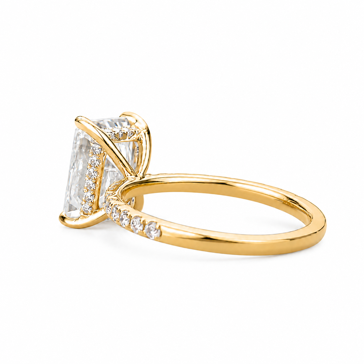 Radiant Lab Grown Diamond Ring 3ct