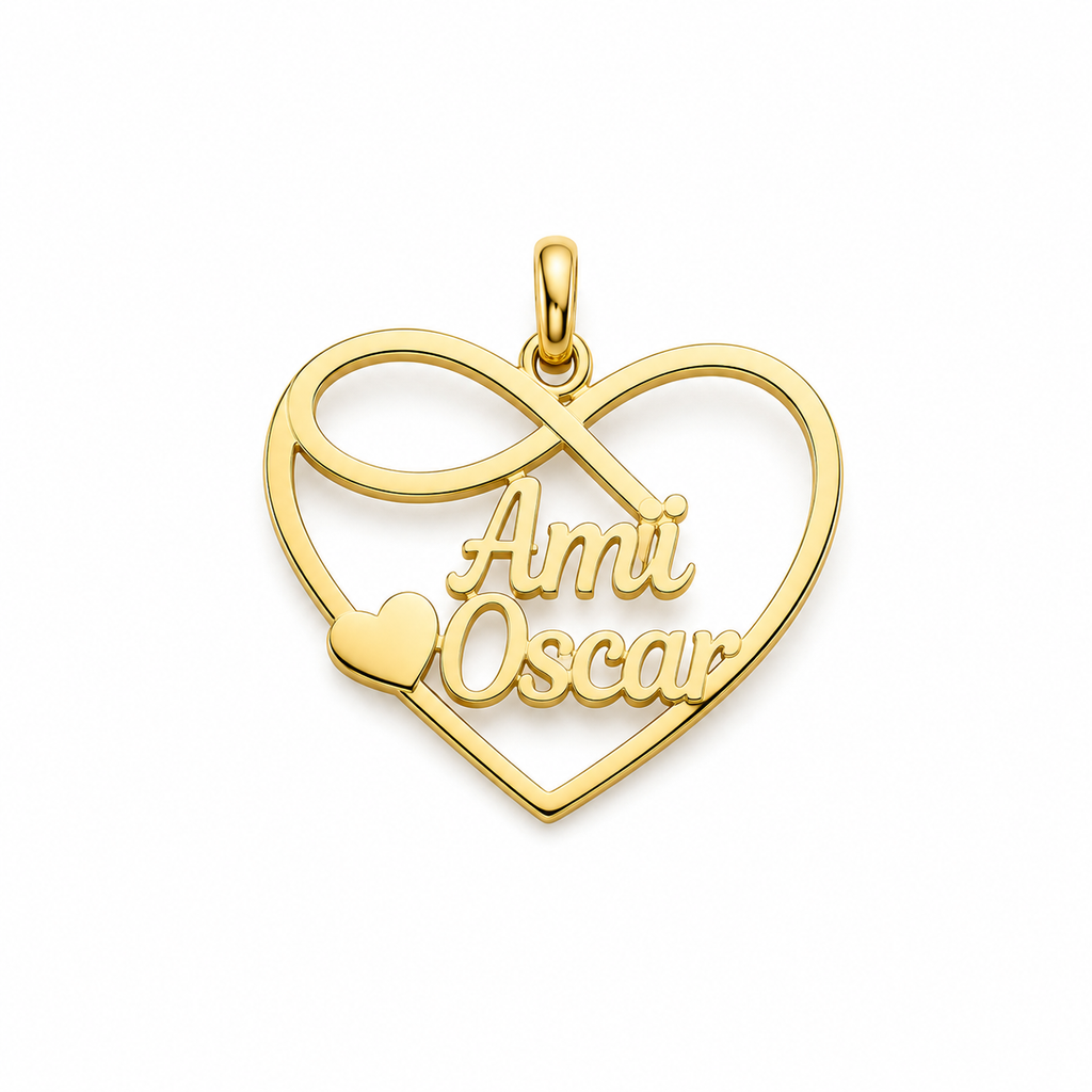 Custom Name Heart Pendant|Personalized With Your Name