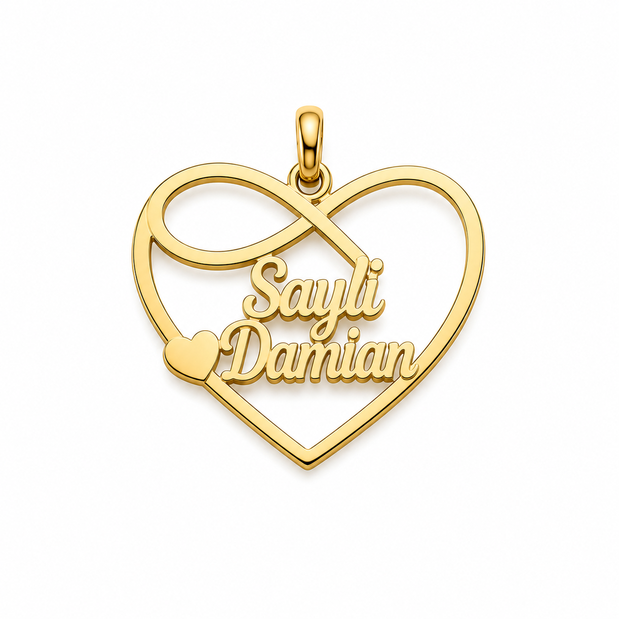 Custom Name Heart Pendant|Personalized With Your Name