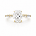 Oval Lab Grown Diamond Ring 2 ct