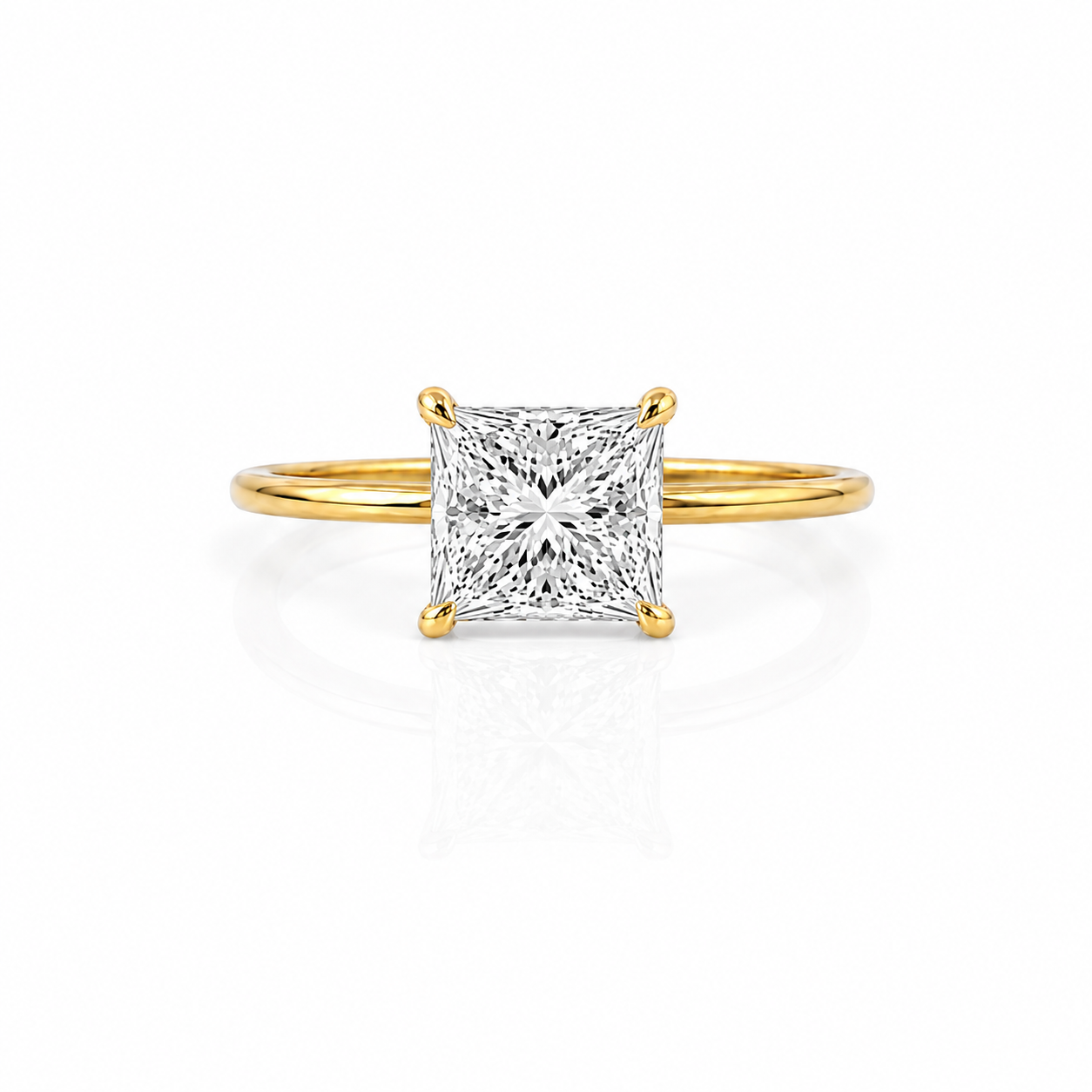 Lab Grown Diamond Engagement Ring | Princess cut 1.6 ct