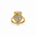 Gold Owl Ring