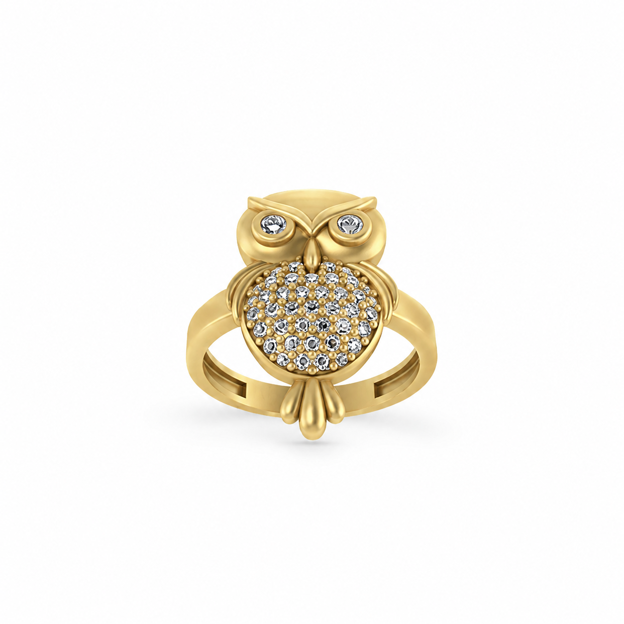 Gold Owl Ring