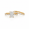 Lab Grown Diamond Bridal Set | Radiant Cut 4 ct