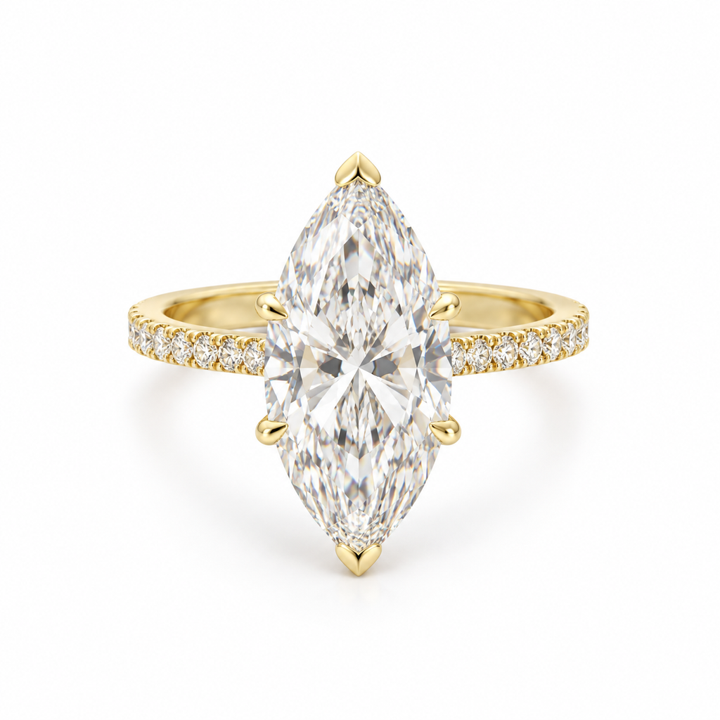 Lab Grown Diamond Engagement Ring | Marquise 6 ct