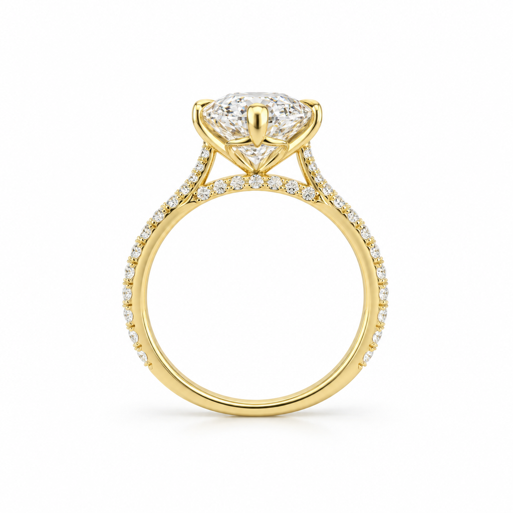Lab Grown Diamond Engagement Ring | Marquise 6 ct